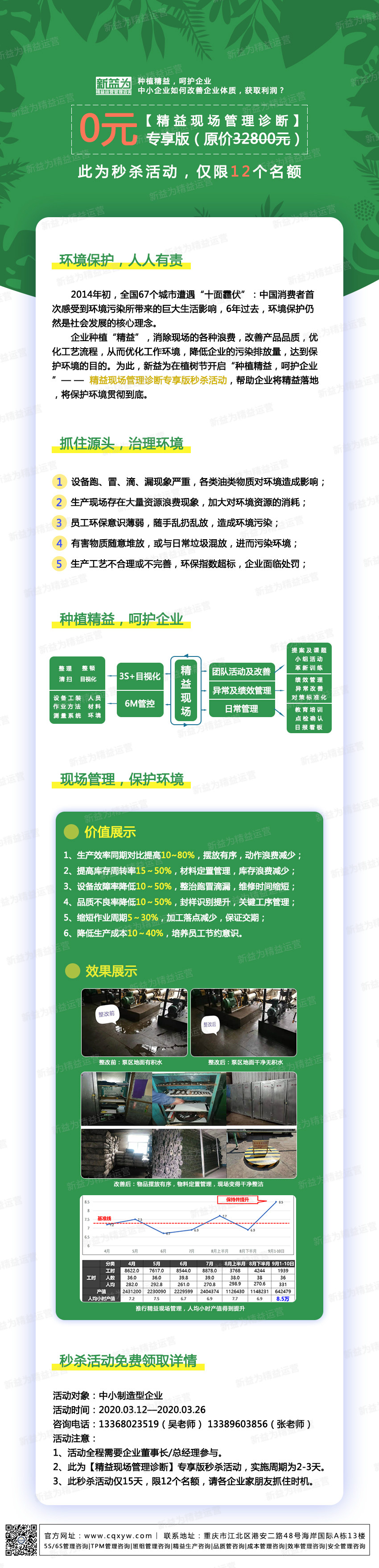 種植精益，呵護企業(yè)——精益現場(chǎng)管理診斷專(zhuān)享版秒殺活動(dòng)